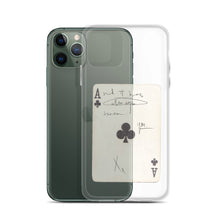 Load image into Gallery viewer, Faded Ace Card Clear iPhone Case
