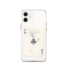 Load image into Gallery viewer, Faded Ace Card Clear iPhone Case