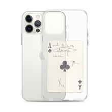 Load image into Gallery viewer, Faded Ace Card Clear iPhone Case