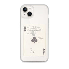 Load image into Gallery viewer, Faded Ace Card Clear iPhone Case