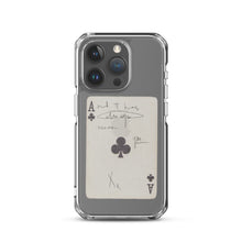 Load image into Gallery viewer, Faded Ace Card Clear iPhone Case