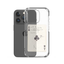 Load image into Gallery viewer, Faded Ace Card Clear iPhone Case