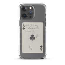 Load image into Gallery viewer, Faded Ace Card Clear iPhone Case