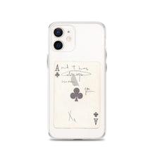 Load image into Gallery viewer, Faded Ace Card Clear iPhone Case
